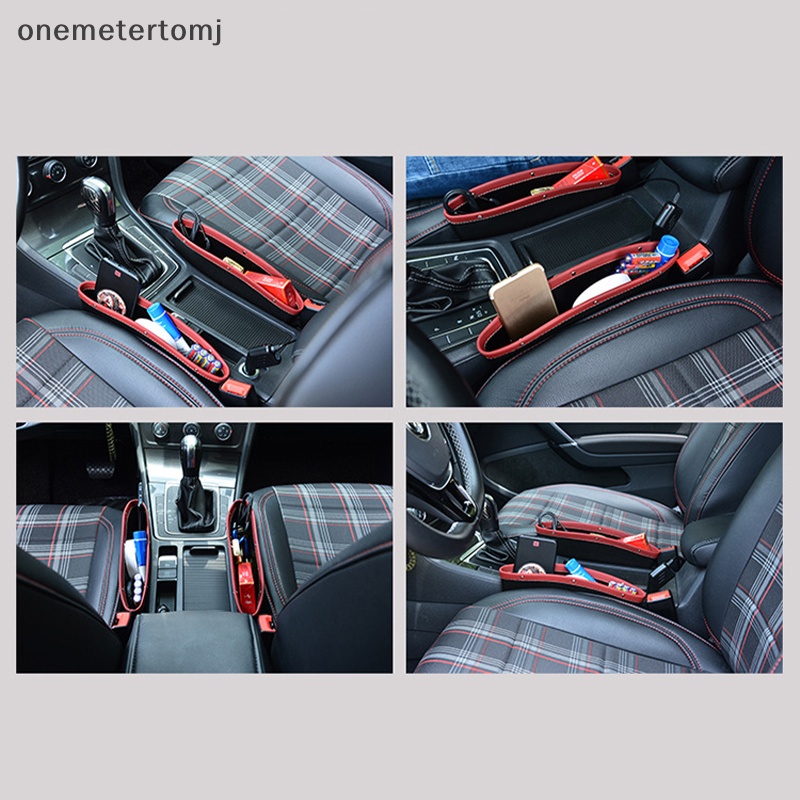 Onemetertomj 1 Hộp Da Đựng Đồ Dùng Khe Hở Ghế Ngồi Xe Hơi Bốn Màu Tùy Chọn