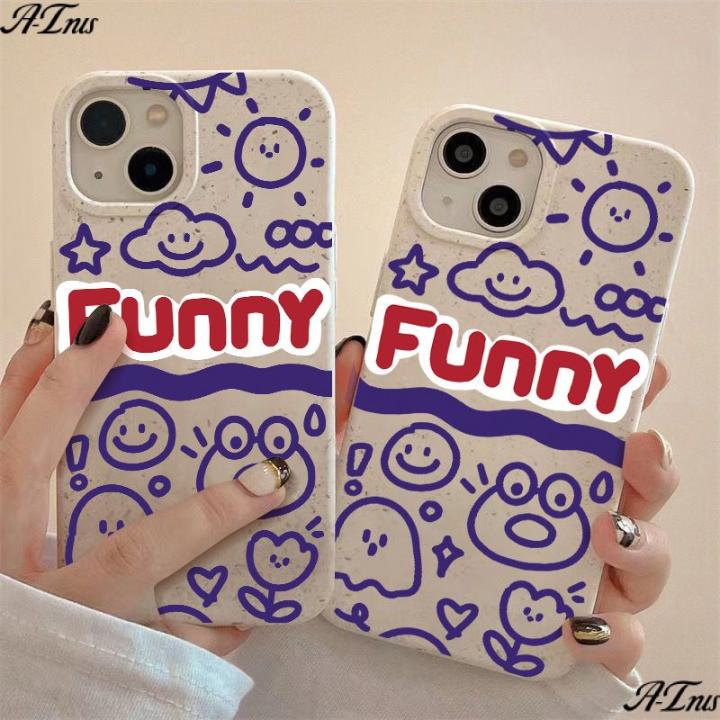 Ốp Điện Thoại Mềm Chống Sốc Họa Tiết Graffiti Đơn Giản Cho Iphone 1114pro 12 13 8p7 AO2E