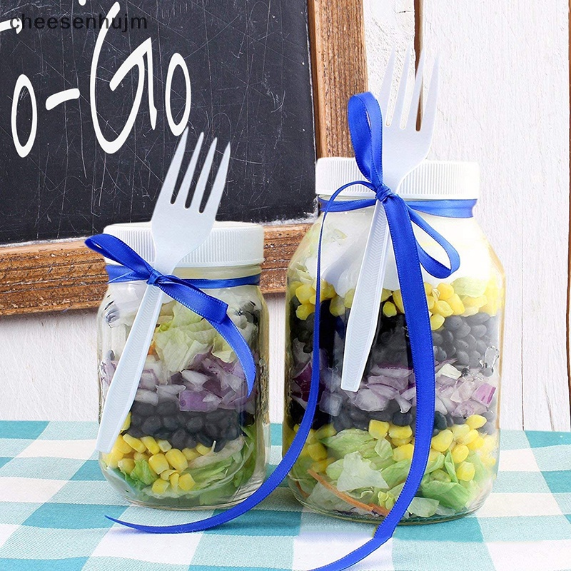 Bộ 10 Nắp Đậy Hũ Lọ Bằng Nhựa Đường Kính Trong 70mm / 86mm Màu Trắng