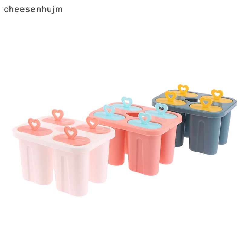 Khuôn Làm Kem Que 4 Ngăn Bằng Nhựa Tiện Dụng