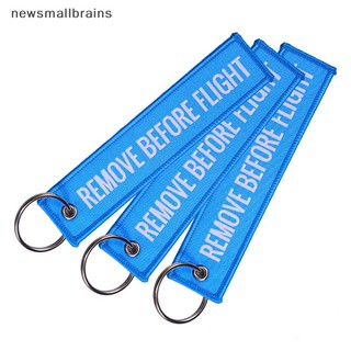 Móc Khóa Thêu Chữ Remove Before Flight 13 * 3CM