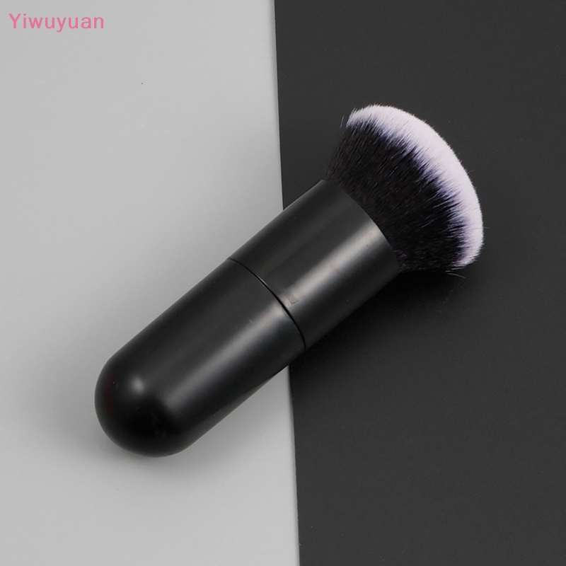 < Yiwuyuan > Cọ Trang Điểm Lông Mềm Cán Tròn Màu Đen Chuyên Nghiệp Cho Nữ