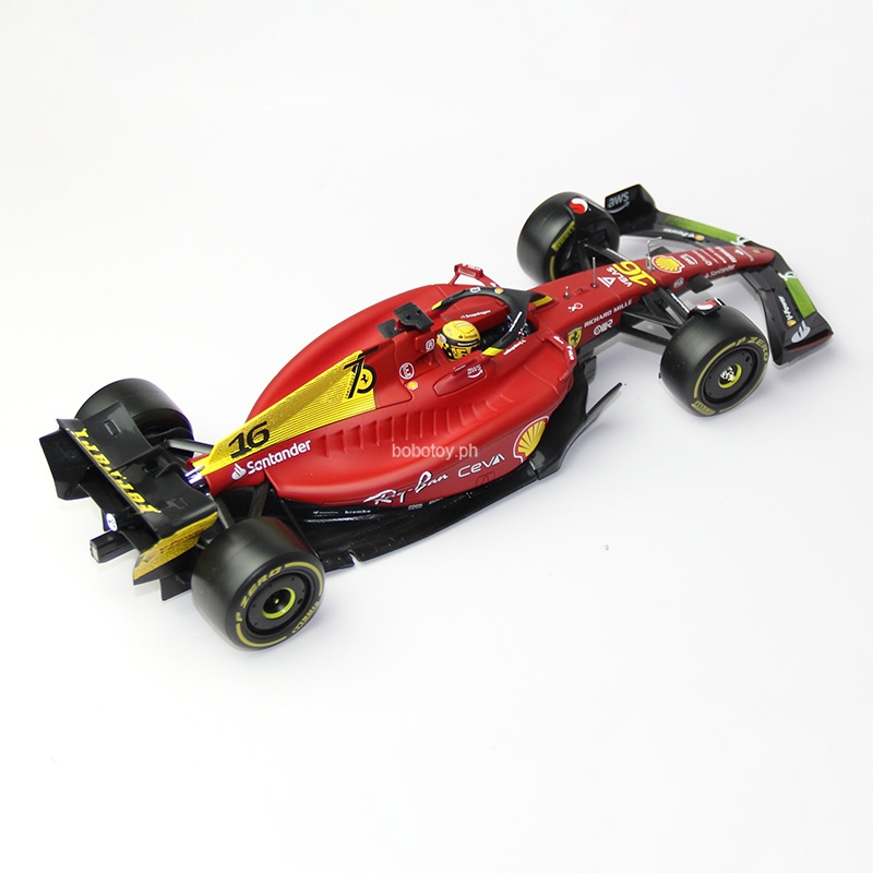 Xe Hơi Ferrari F1-75 2022 Tỉ Lệ 1: 24 Bburago #16 Linh Kiện Điện Tử Kỷ Niệm 75 Năm RB18 Charles Leclerc #1 Mô Hình Xe Hơi Verstappen F1 Dùng Làm Quà Tặng