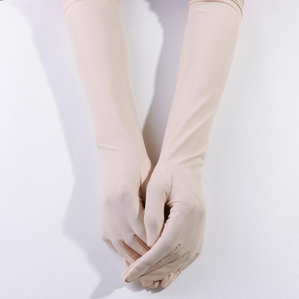 Găng Tay Chống Nắng Vải Satin Cho Cô Dâu
