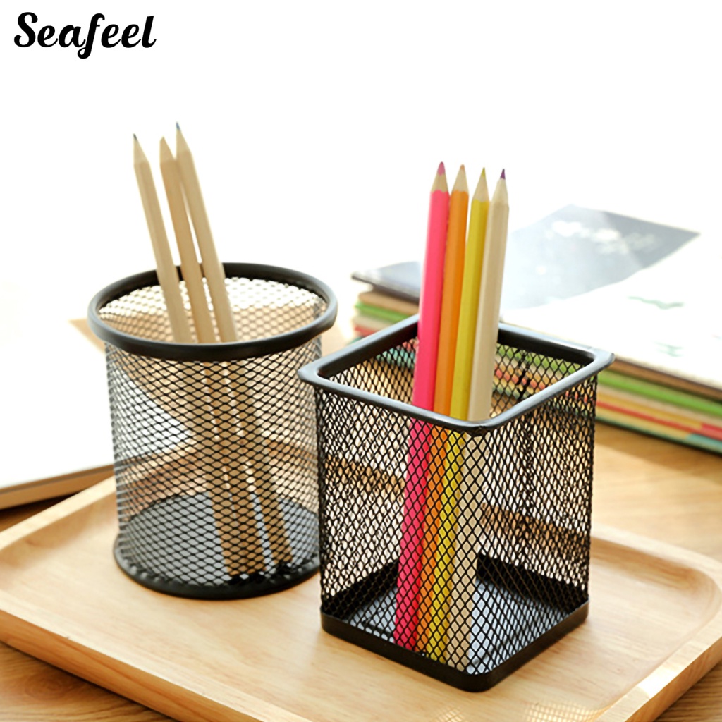 Lọ Đựng Bút Bằng Kim Loại Thiết Kế Đục Lỗ