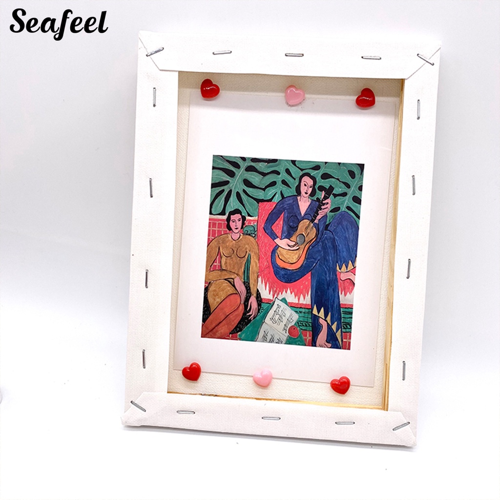 Set 50 Ghim Ghim Cài Ảnh Hai Màu Sắc Hình Trái Tim Chắc Chắn