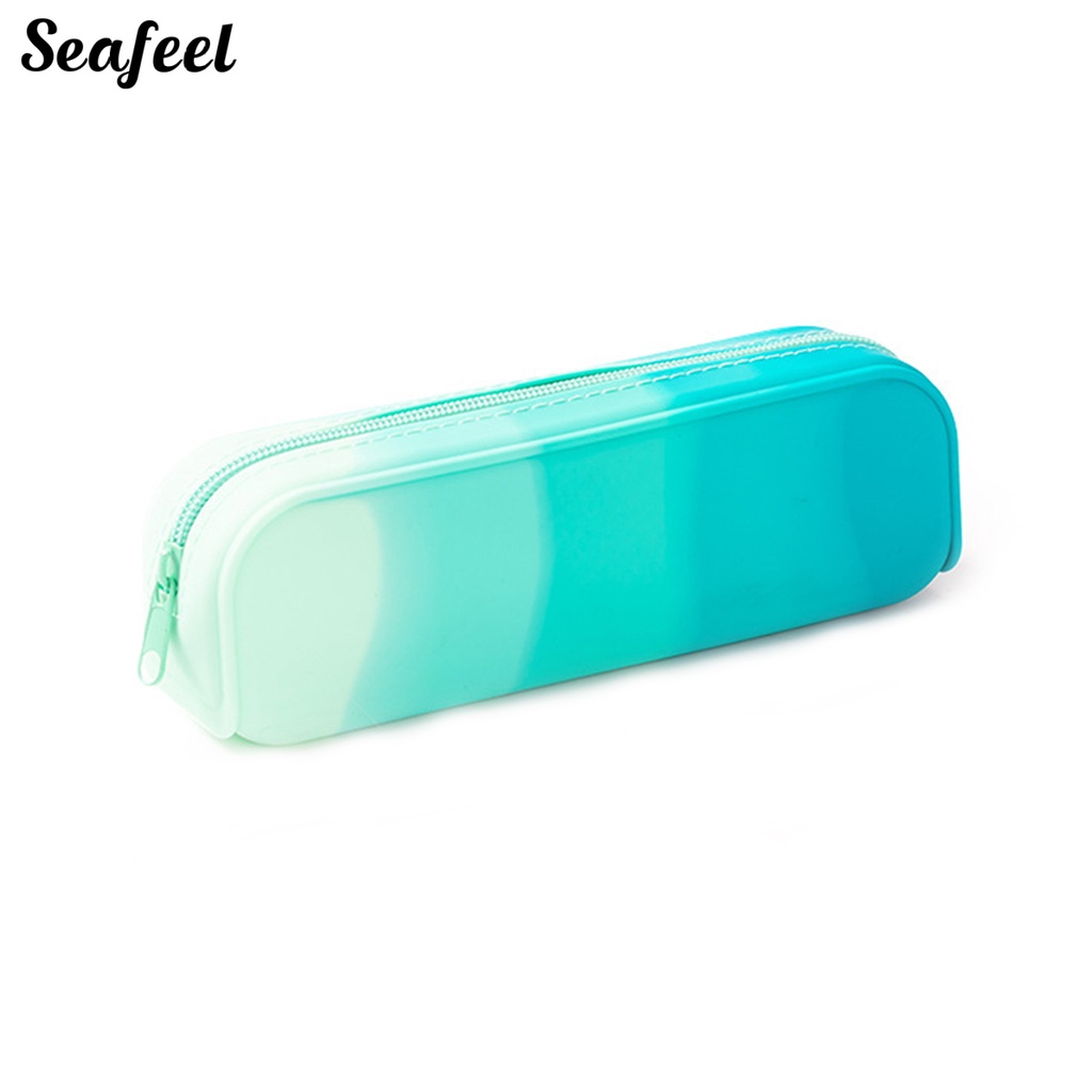 Túi Đựng Bút Bằng Silicone Co Giãn Chống Nước Có Khóa Kéo