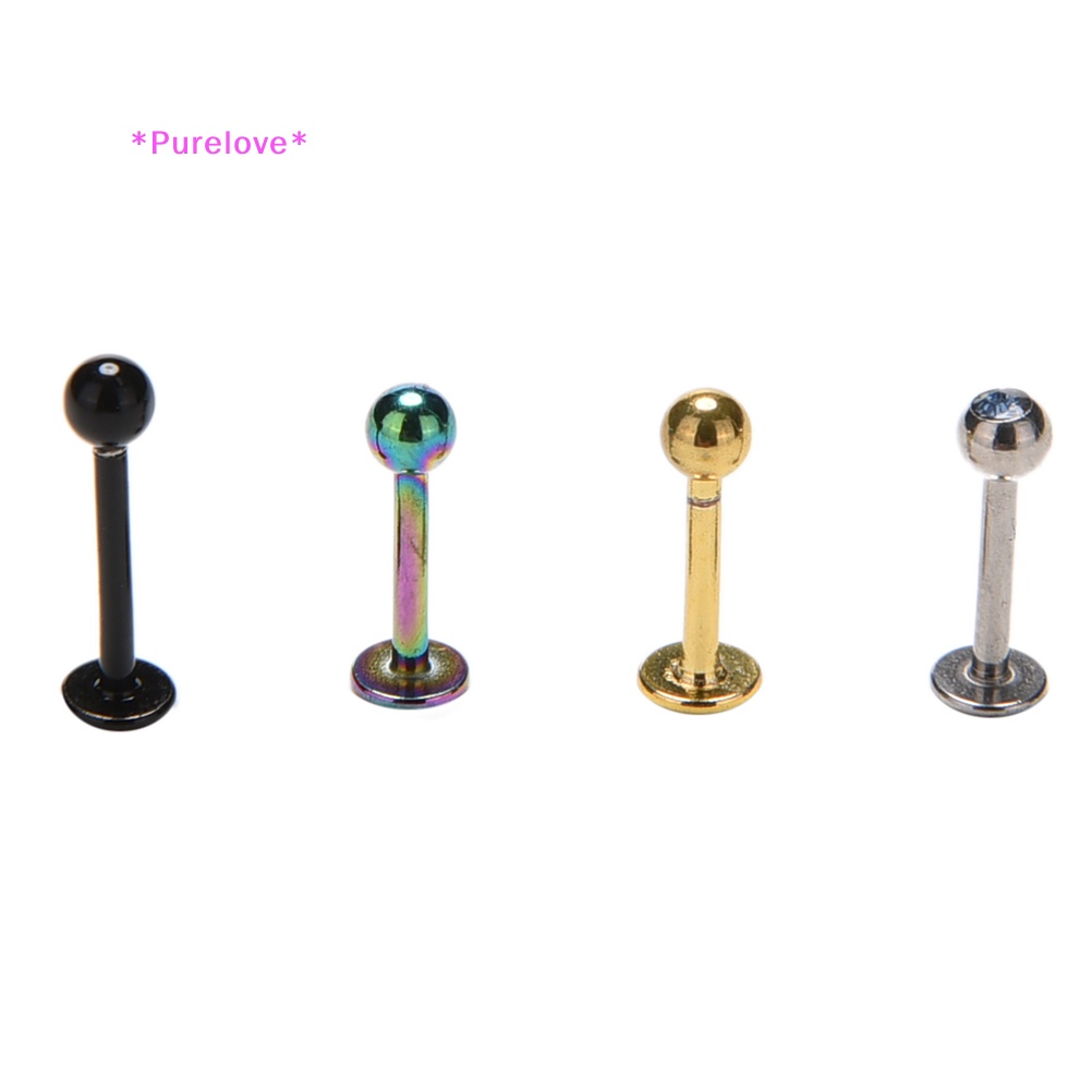 1 X Khuyên Tai / Môi / Sụn Tai / Cơ Thể Hình Tròn Bằng Thép Không Gỉ Mới