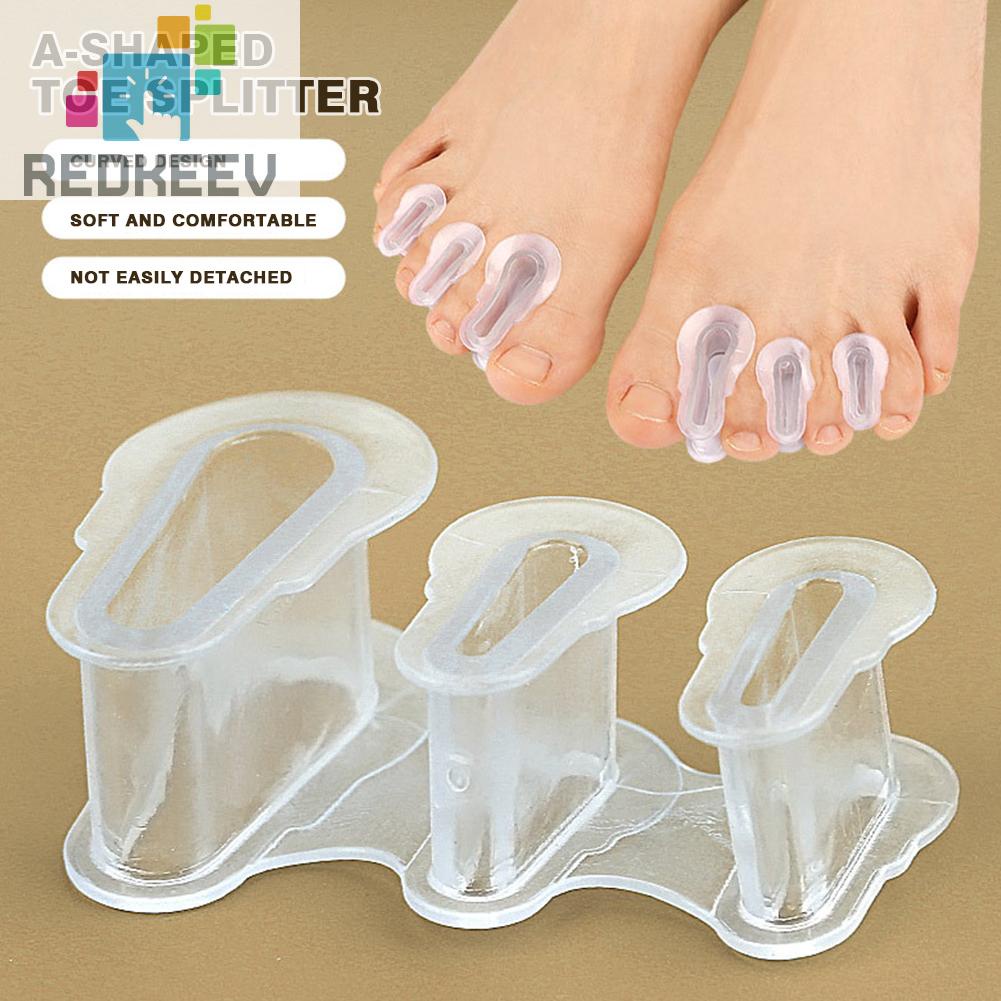 Dụng Cụ Bảo Vệ Ngón Chân Hai Lỗ Hình Chữ A Co Giãn Chống Mài Mòn