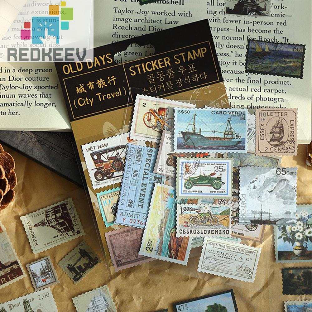 Bộ Nhãn Dán Trang Trí Nhật Ký / Du Lịch DIY Hình Thành Phố Dễ Thương Cho Bé