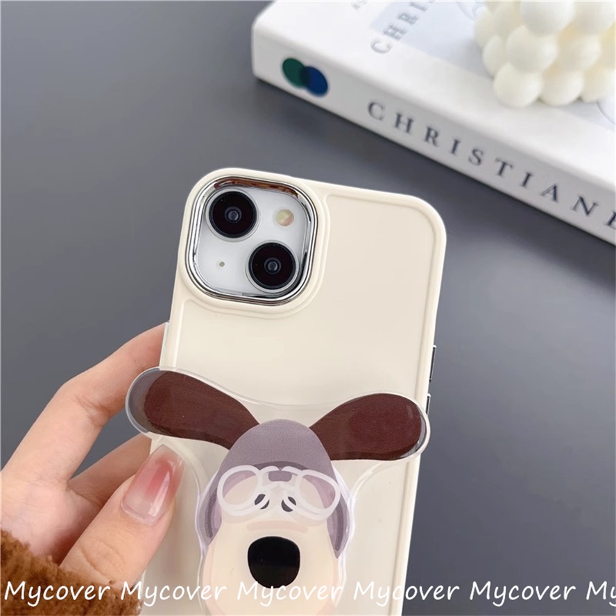 Ốp Điện Thoại Silicone Mềm Chống Sốc In Hình Chú Cún Cho iPhone 11 12 13 14 Pro Max X Xr Xs 8 7 6 Plus SE 2020 Đứng