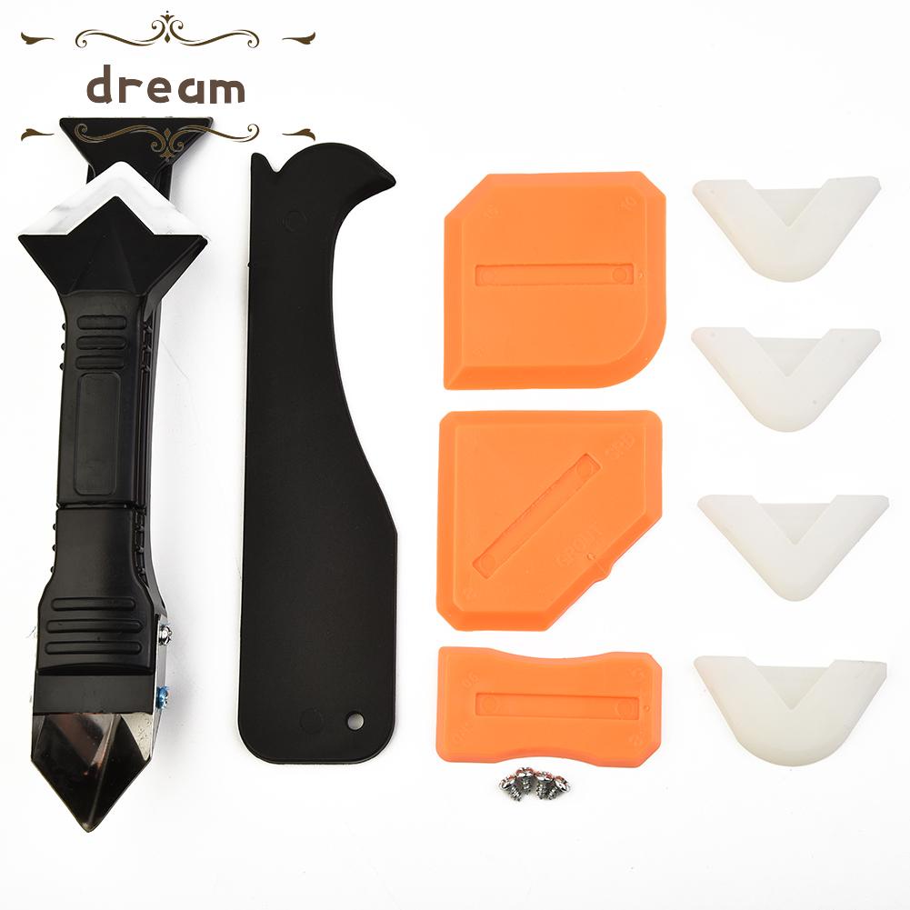 【DREAMLIFE】Scraper Sealant Silicone Stainless Steel Tool 3in1 Caulking Scraper 10pcs