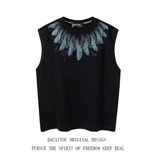 Áo Sát Nách Dáng Rộng Phong Cách Retro Mỹ Cá Tính Cho Nam Nữ