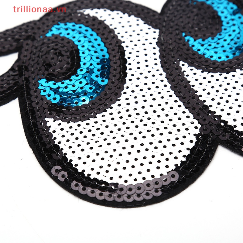 Sticker Ủi Thêu Hình Đôi Mắt Hoạt Hình Dễ ThươngVn Mới Mới VN