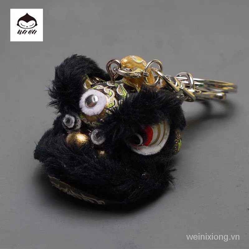 Mặt Dây Chuyền Hình Đầu Sư Tử Nhảy Múa Trang Trí Xe Hơi