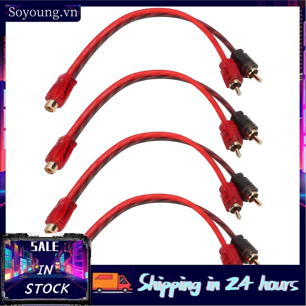 Soyoung Audio RCA Splitter Adaptor Cable  High Accuracy Noise Rejection 1 Female 2 Male Adapter Quality  for Device with 3.5mm Jack