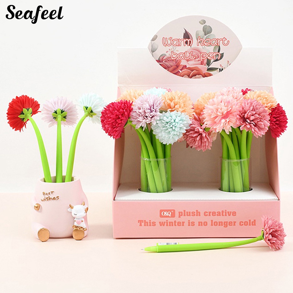 Bút Mực Chống Trầy Xước Họa Tiết Hoa Xinh Xắn