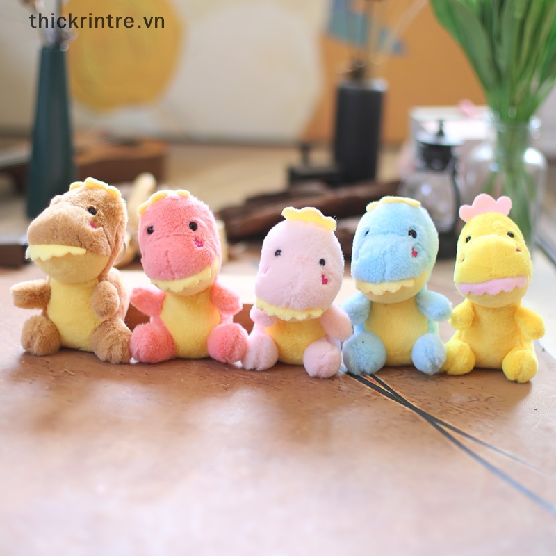 Thú Nhồi Bông Hình Khủng Long Nhỏ Đáng Yêu Treo Móc Khóa / Túi Xách Cho Bé