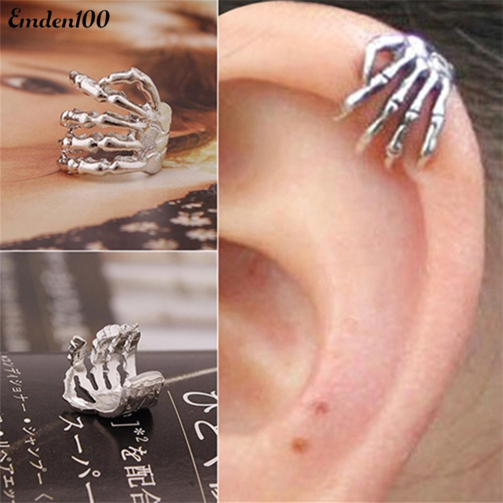 1 Khuyên Kẹp Vành Tai Hình Bộ Xương Cá Tính