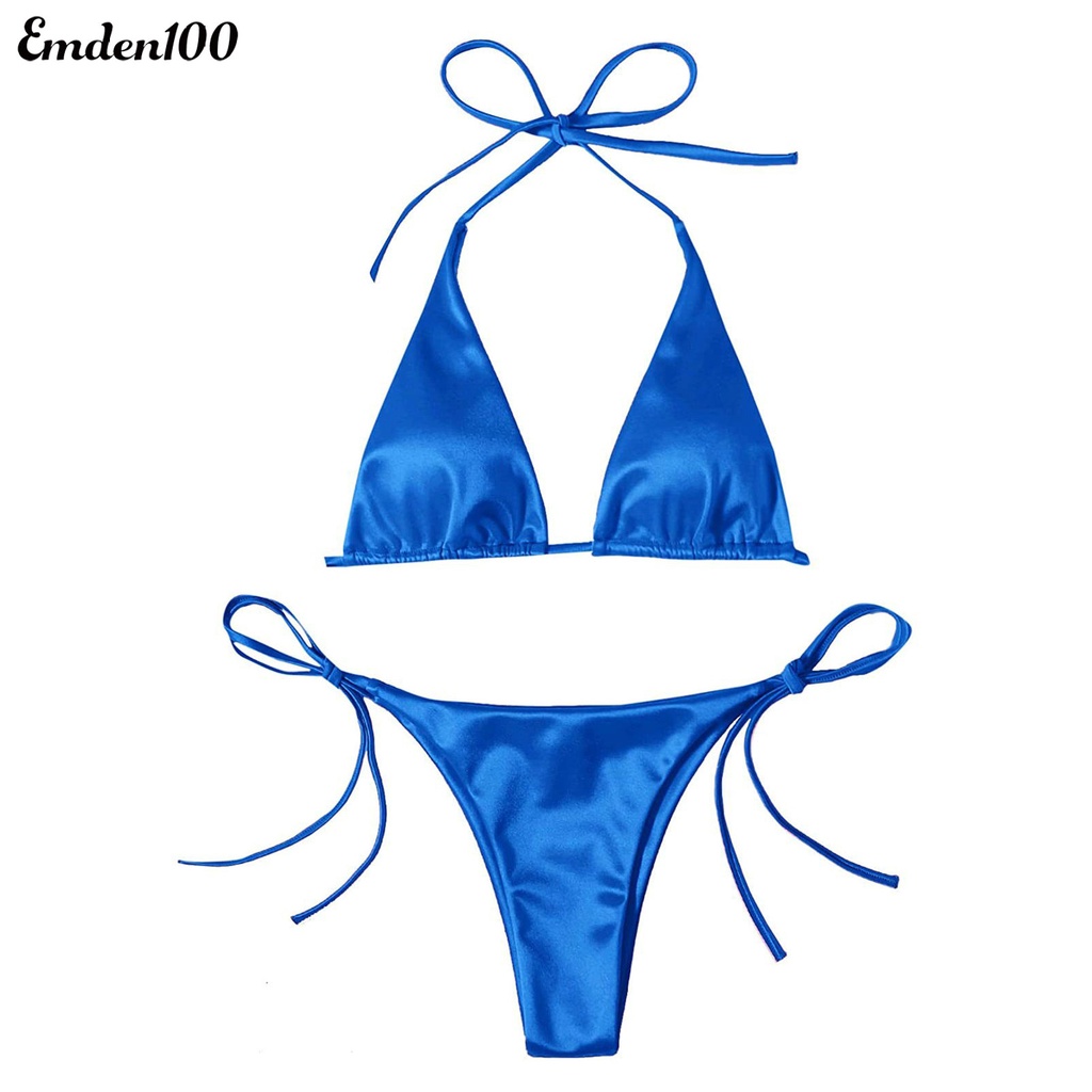Bộ Bikini 2 Mảnh Màu Sắc Thời Trang Gợi Cảm Cho Nữ