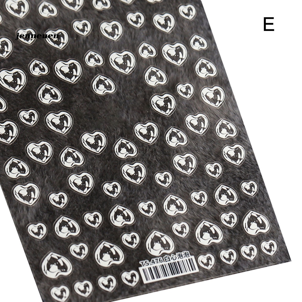 Miếng Dán Bong Bóng Trong Suốt Nhiều Hình Dạng Dùng Trang Trí Móng Tay DIY