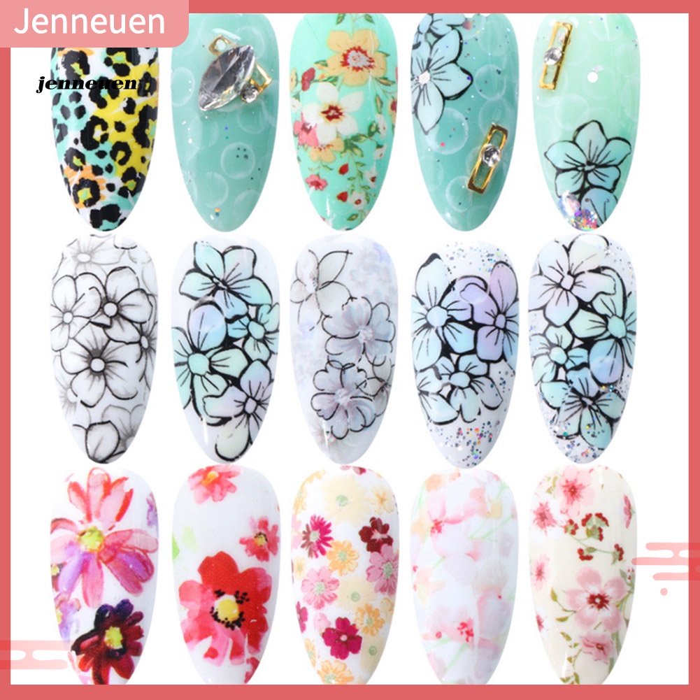 Set 10 Tờ Nhãn Dán Họa Tiết Bầu Trời Sao Trang Trí Móng Nghệ Thuật