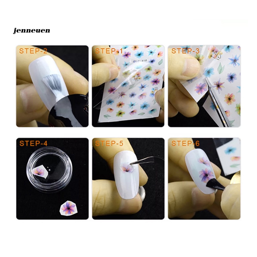 Set 3 Miếng Dán Trang Trí Móng Tay Họa Tiết Hình Học DIY