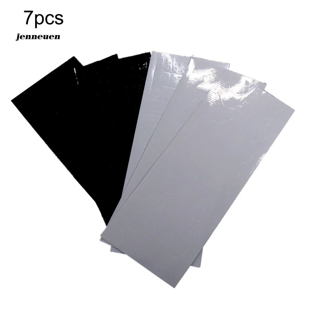 Set 7 Khuôn Dán Trang Trí Móng Tay Nghệ Thuật Tháo Rời Được Họa Tiết Tinh Tế Dành Cho Salon