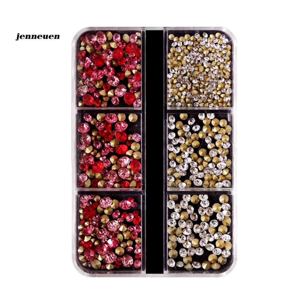 1 Hộp Phụ Kiện Đá 3D Trang Trí Móng Tay Nghệ Thuật