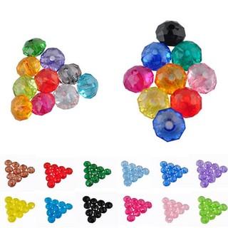 Set 50 / 100 hạt cườm acrylic 6 8mm tự làm trang sức tiện dụng