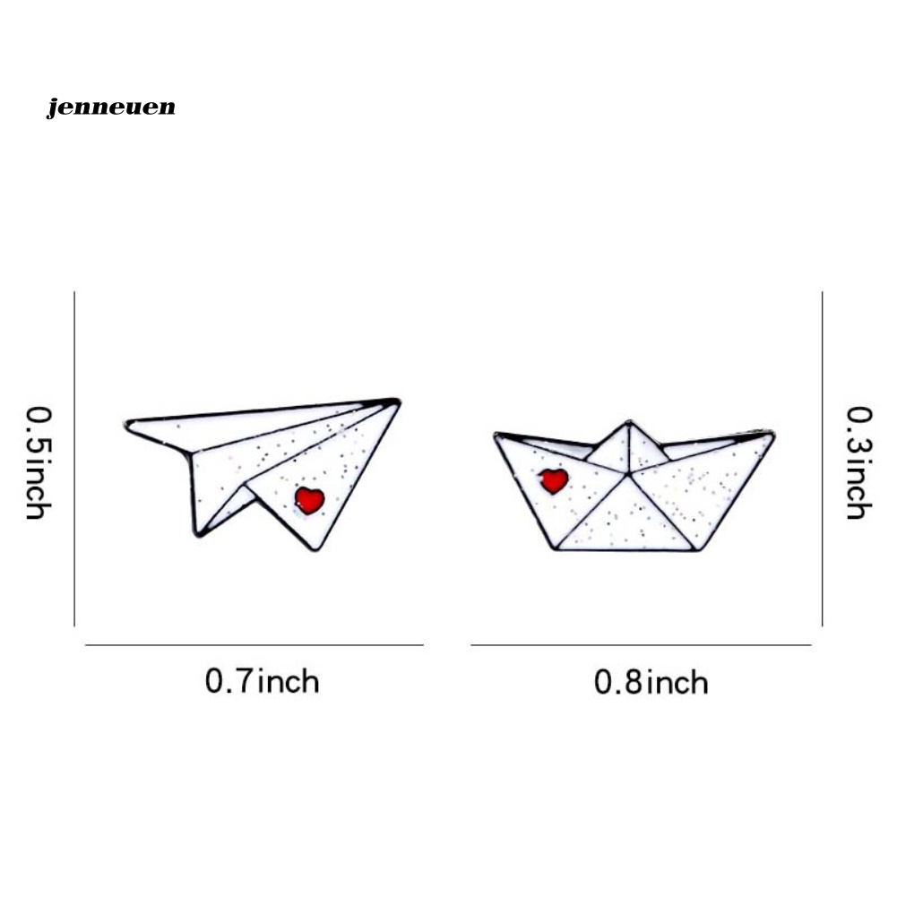 Ghim Cài Áo Hình Thuyền Origami / Máy Bay Độc Đáo Cho Nam Và Nữ