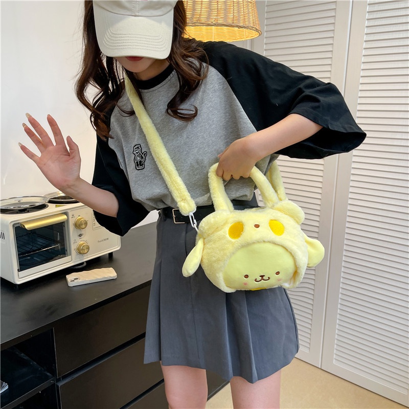 Sanrio Túi Đeo Chéo Hình Thú Nhồi Bông Dễ Thương