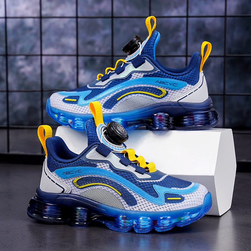 Giày Thể Thao Bằng Da Chất Lượng Cao Thoải Mái Màu Xanh Dương / Hồng / Xanh Lá Dành Cho Bé Trai Và Bé Gái