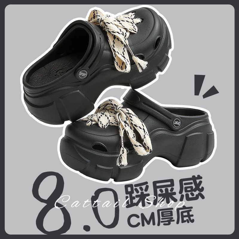 DISHULAN dép nữ dép cross dép bánh mì nữ dép bánh mì nữ Chống Trượt 071813