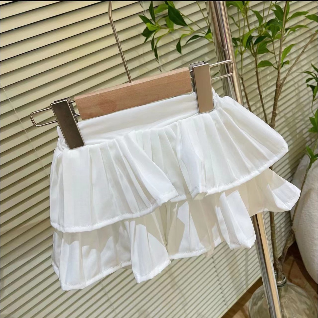 Áo Hai Dây Màu Trơn Bằng Vải Cotton Dễ Thương Phong Cách Hàn Quốc Cho Bé Gái