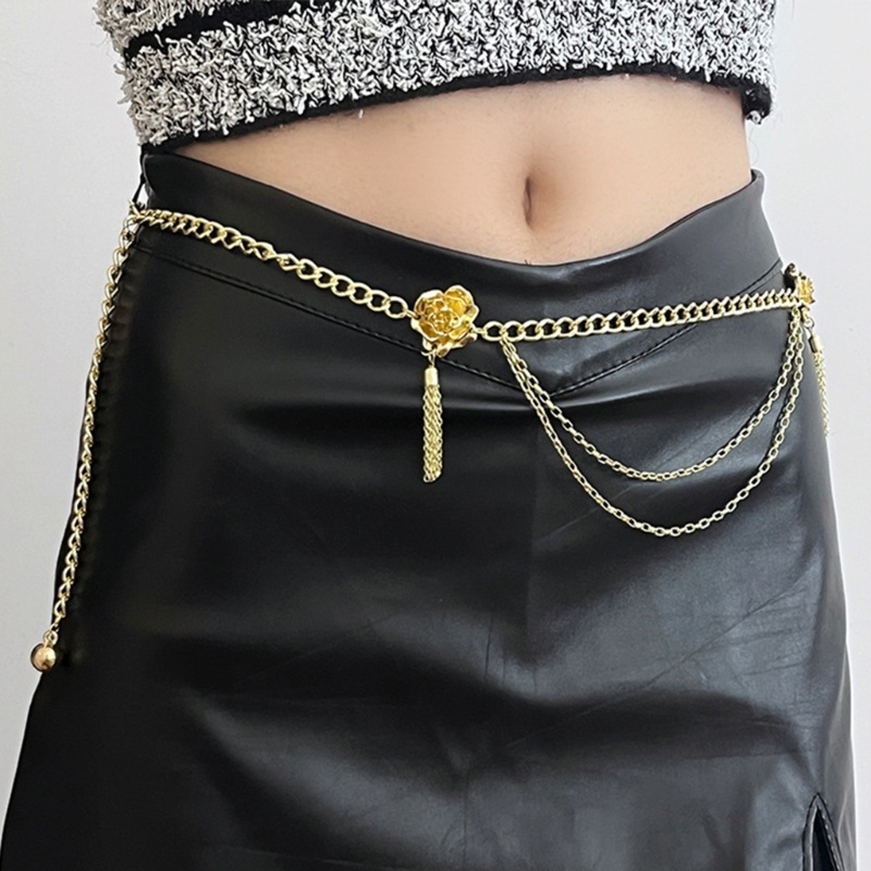 Dây Xích Đeo Hông Bằng Kim Loại Màu Vàng Kim Dùng Hóa Trang Cho Tiệc Tùng