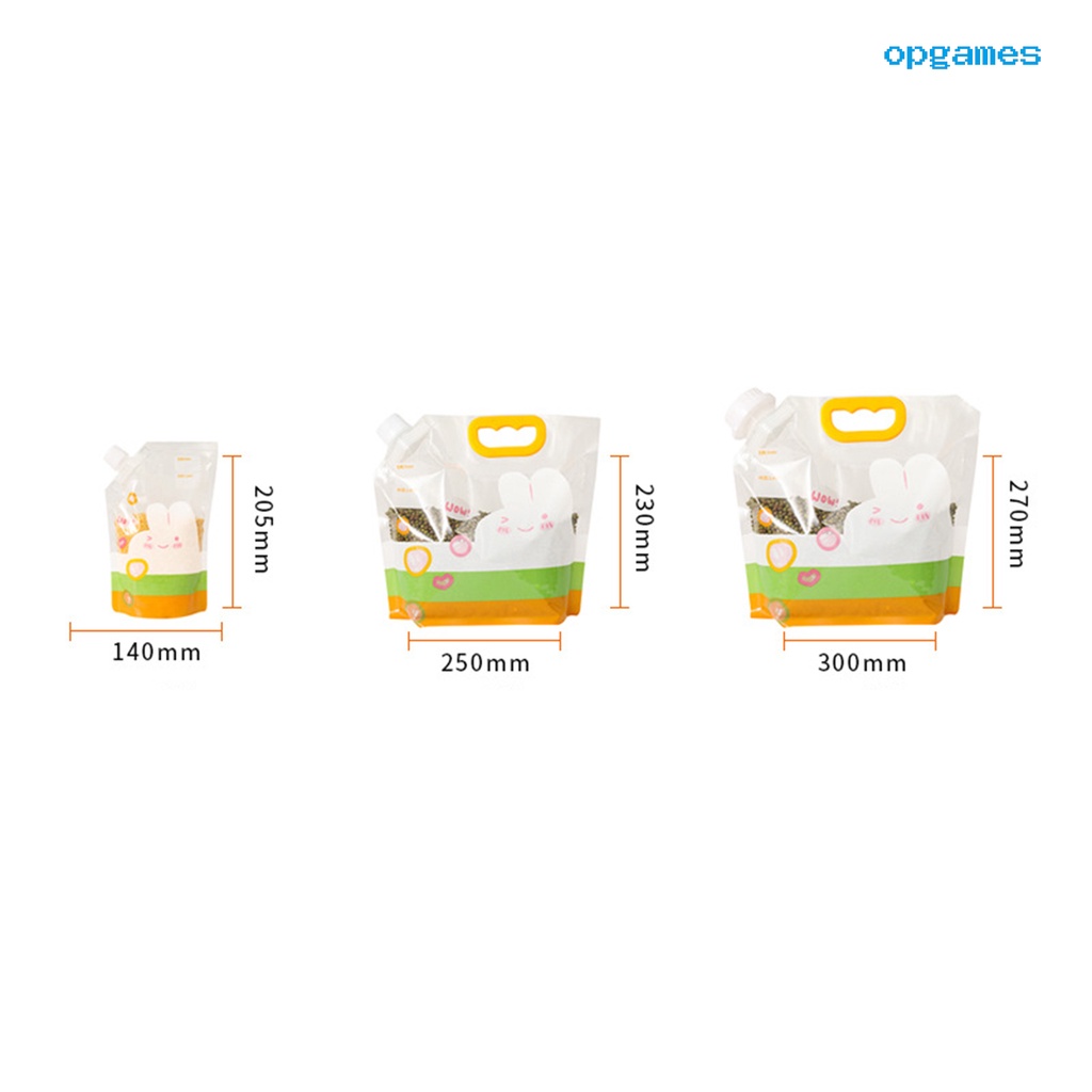 1 Bộ Túi Đựng Thực Phẩm Sức Chứa Lớn Trong Suốt Chống Rò Rỉ Chống Ẩm Có Thể Tái Sử Dụng