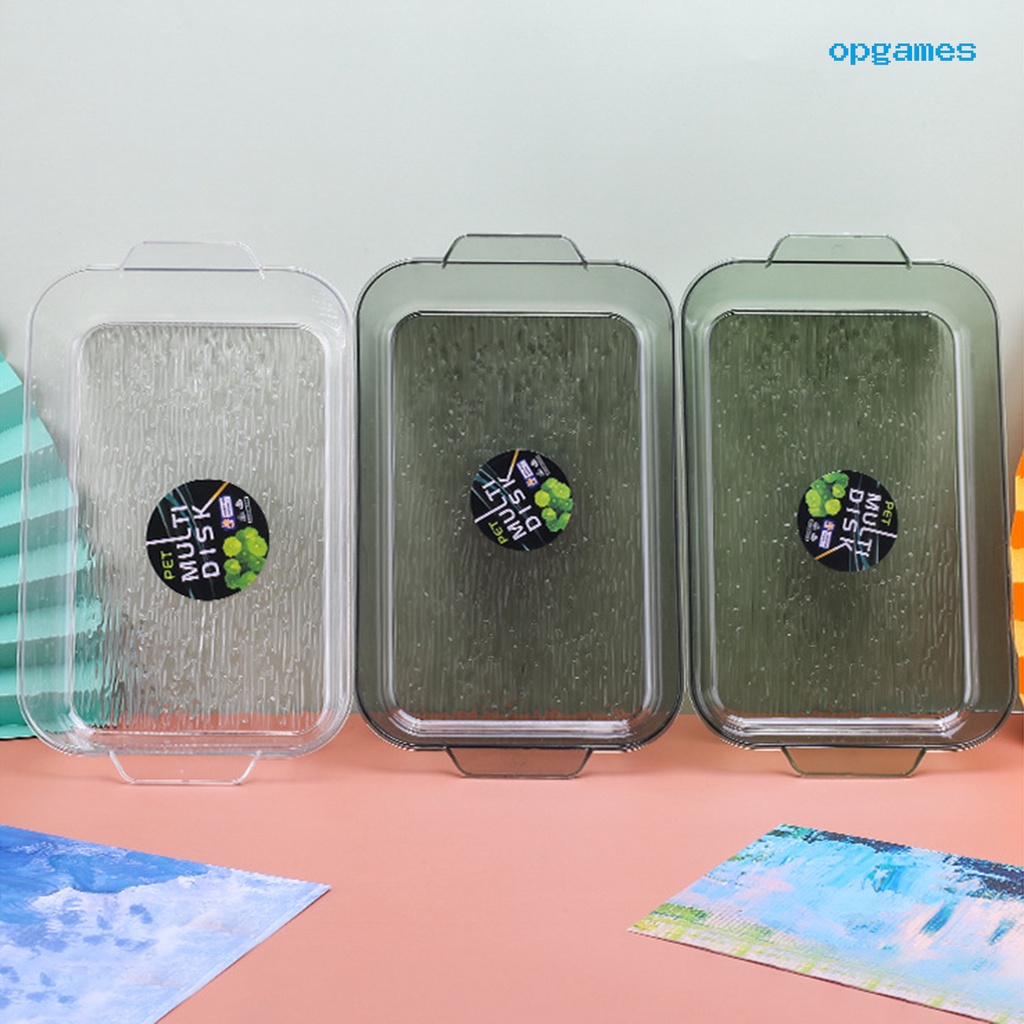 Khay Đựng Thức Ăn Đa Năng Hình Chữ Nhật Trong Suốt Sức Chứa Lớn