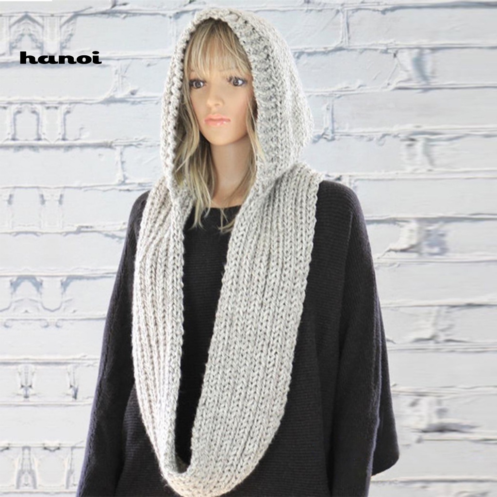 Mũ Len Trùm Đầu Màu Sắc Thời Trang Cho Nữ