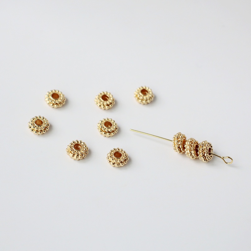 Bộ 10 Hạt Xâu Mạ Vàng 14k Nhiều Màu Sắc Dùng Làm Trang Sức diy