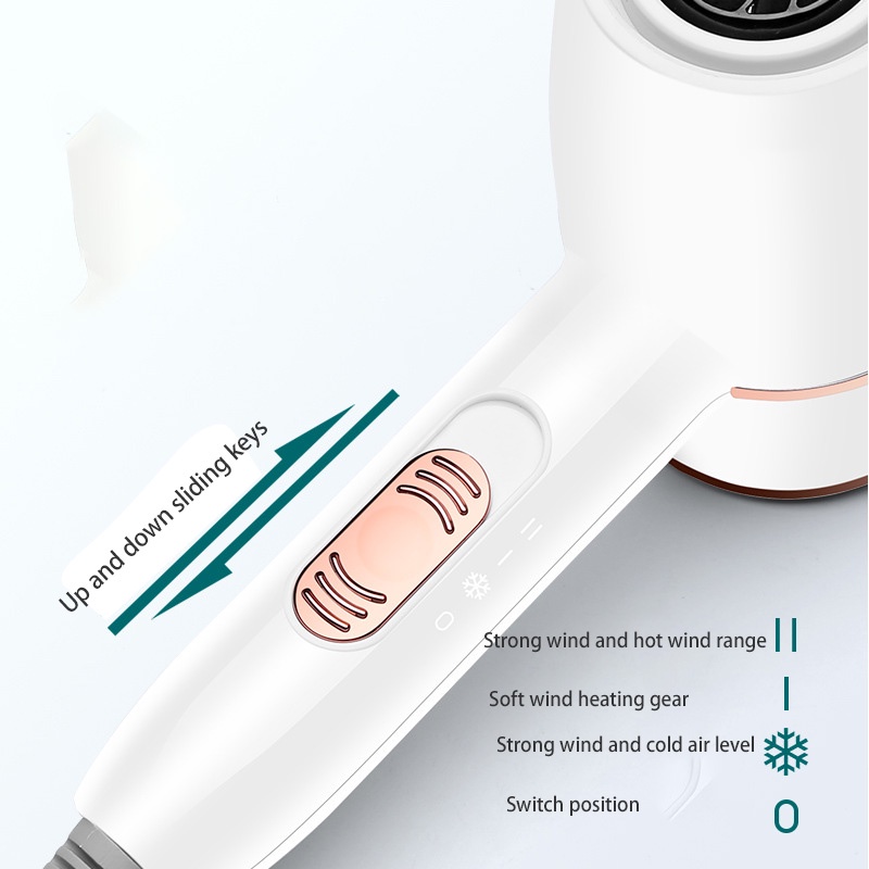 Máy sấy tóc gia đình đơn giản nhiệt độ không đổi nóng và lạnh máy sấy tóc im lặng