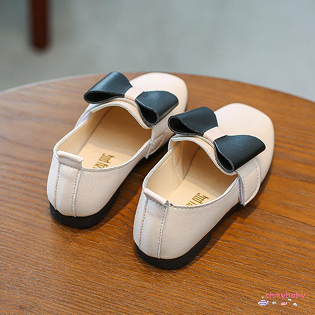 Fashion Bowknot Round Wide Toe Casual Nude Shoes Autumn Princess Dress Shoes