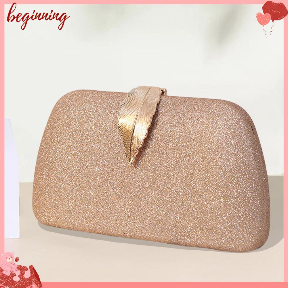 ✿ Bắt Đầu ✿ Ví Cầm Tay Phối Dây Xích Thời Trang 2023 Dành Cho Nữ