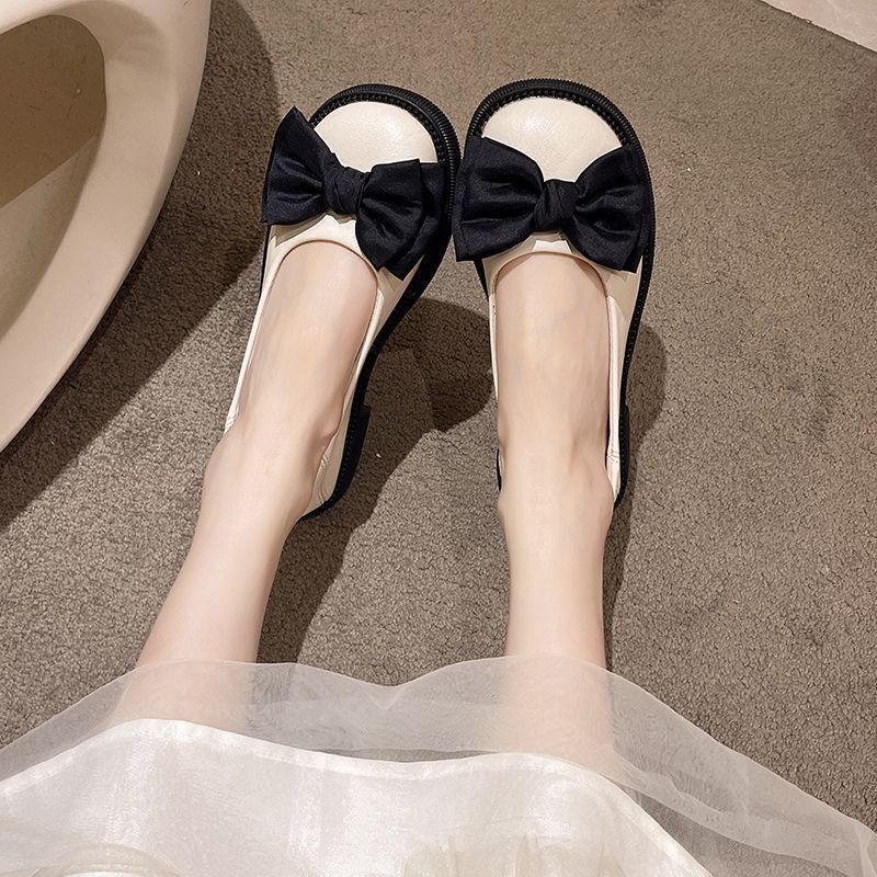 HHH Dép sandal nữ bít mũi sục nữ cao gót lolita búp bê Mary Jane 2023NEW Mùa hè Thời Trang