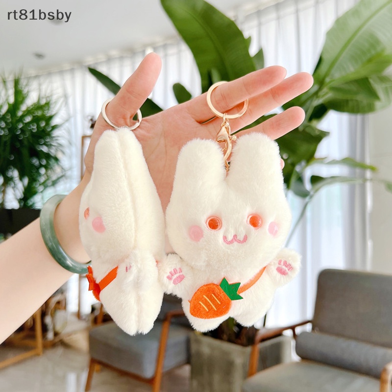 Móc Khóa Thỏ Nhồi Bông Mềm Mại Dễ Thương Dùng Trang Trí