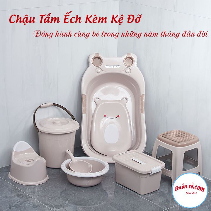 Chậu tắm ếch cho bé hàng Việt Nhật Cao Cấp -Thau tắm cho bé sơ sinh  -Buôn rẻ 01284 AMIZIN