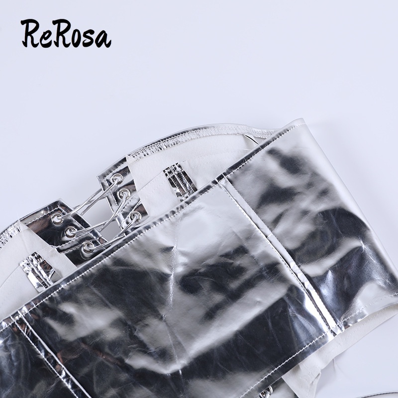 Rerosa Áo hai dây Không Tay Khoét Rỗng Màu Trơn Cắt Thấp Phong Cách Thời Trang Mới 2023 Dành Cho Bạn Nữ