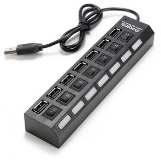 Bộ chia USB 7 cổng có công tắc USB 2.0