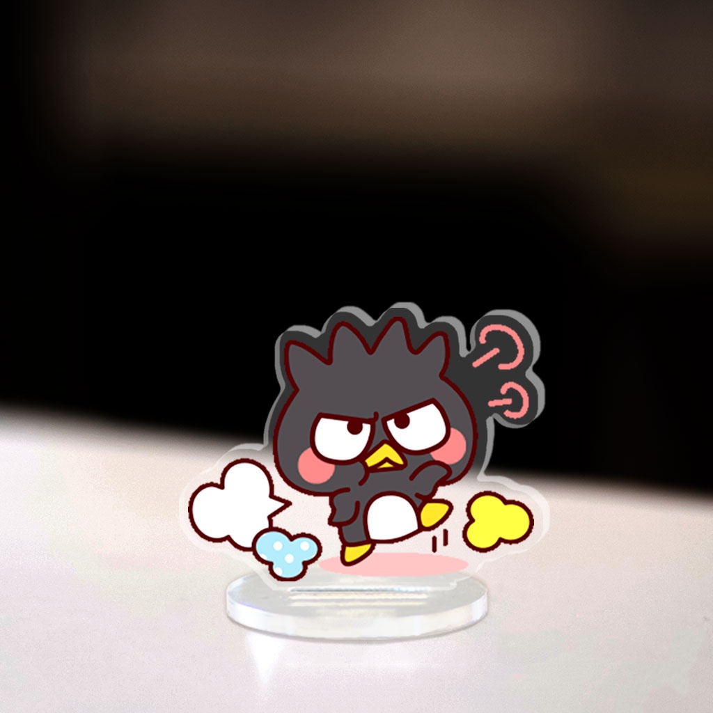 Mô hình Mini Sanrio Standee Chibi Các Nhân Vật Hello Kitty Kuromi Keroppi Melody trang trí góc học tập cao 3cm