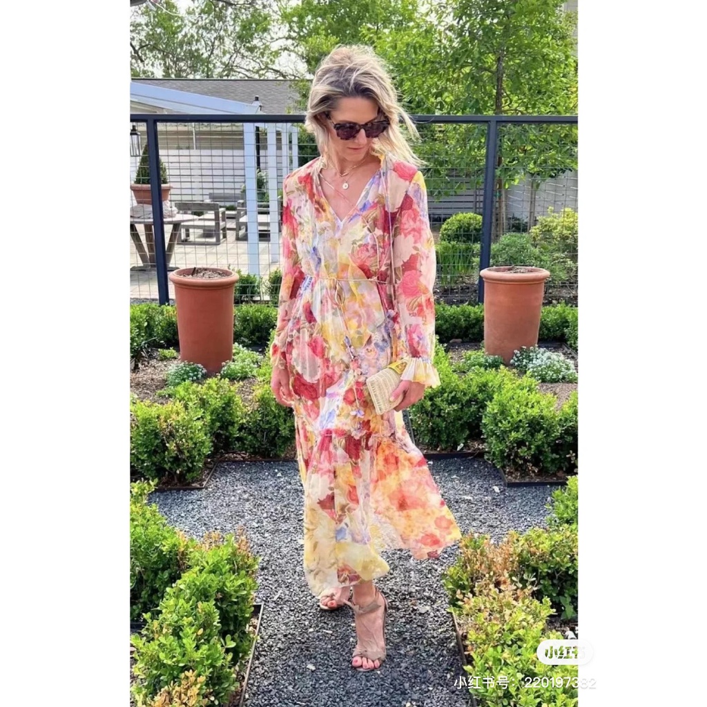 Đầm Maxi Phong Cách Retro 20237